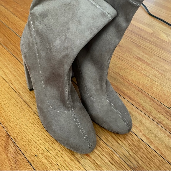 BCBG Taupe Ankle Sock Bootie - Picture 3 of 5